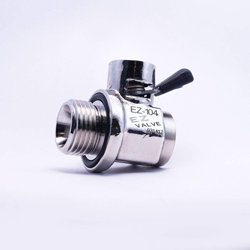 EZ-104(18mm-1.5) EZ Oil Drain Valve with removable Straight Hose End(H-001)