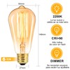 NICLY 6Pcs Bombillas Edison Regulables E26 40W Luz Cálida Ámbar