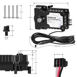 GUOJINJISM New TPE24 VA Valve Actuator Replacement, 24-Volt Valve Actuator Control, Valve Actuator, for Use with Hayward/Jandy/Compool Valves, Suitable for Pool/Spa