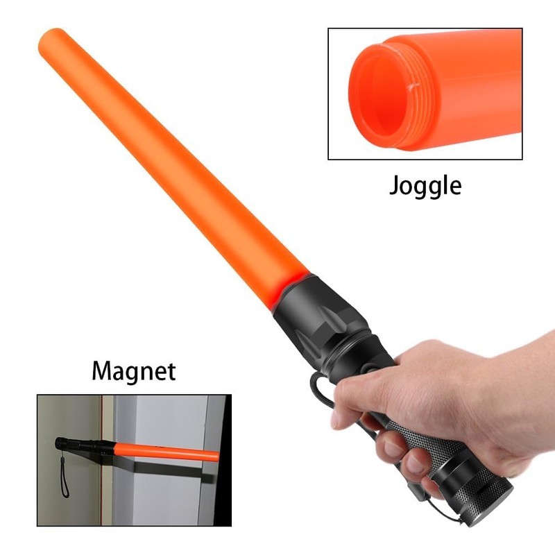 JowBeam 16 inch Traffic Wand Small Orange LED Safety Signal