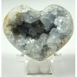 HQRP-Crystal 1 3/4" Acrylic Display Stand Pedestal for Crystal Heart / Slice / Slab and other Stones
