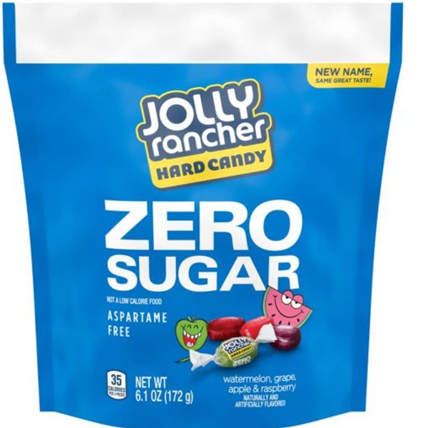 Jolly Rancher Sin Azúcar/Zero Sugar/Sin Aspartame/dulces sin azúcar/dulces sabor sandía, uva, frambuesa y manzana