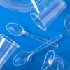Premium Disposable Clear Plastic Teaspoons (50 Count) | Transparent, Durable,