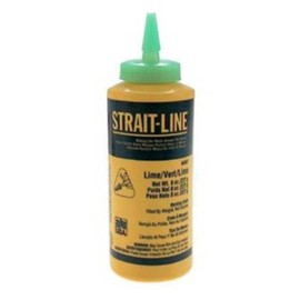 IRWIN Tools STRAIT-LINE 64907 High-Visibility Marking Chalk, 8-ounce, Green (64907)