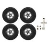 RC Car Rubber Tires Metal Tyre Wheel Full Series Universal