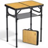 Anbte 2ft Camping Table Foldable with Storage Net, 3 Adjustable