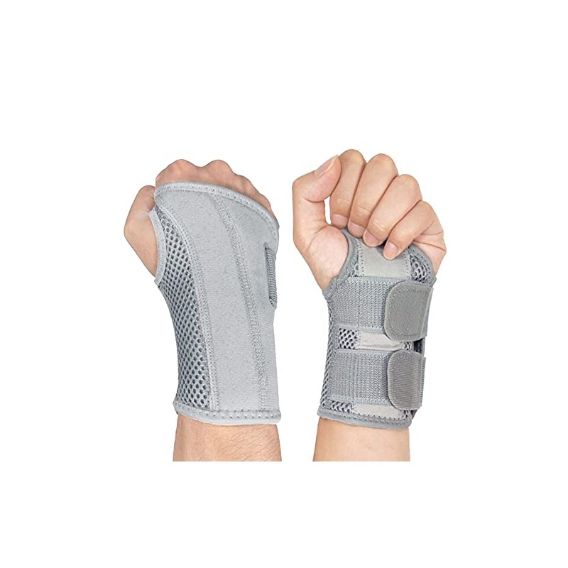 NuCamper Breathable Wrist Support Wrist Brace with Metal Splint Stabiliser