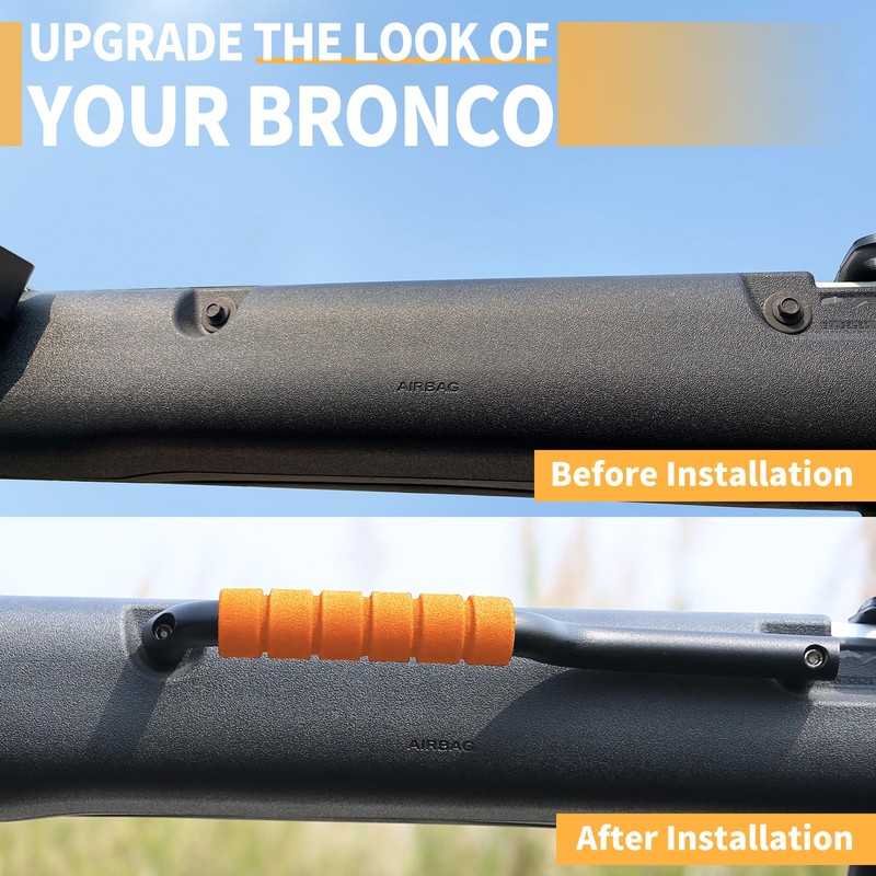 ROADER Bronco Front & Rear Roll Bar Grab Handles for