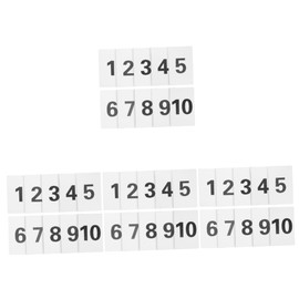 TOYMYTOY 40pcs Digital Cards Number Hanger Cards Table Number Disc Reception White Plastic Bride Number