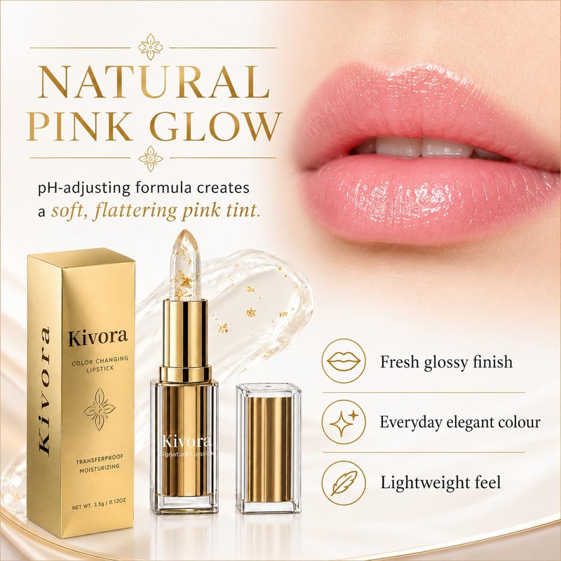 Kivora Lipstick for Older Women Kivora Colour Changing Lipstick