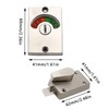 Zinc Alloy Vacant/Occupied Bathroom Lock - Privacy Indicator Bolt for