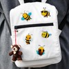 volumoon Small Bee Stickers, Pack of 50 Waterproof Bees and