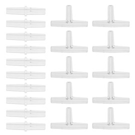 X AUTOHAUX Plastic Hose Barb Fittings, 3/16" Stright Barb Connector T Shaped 3 Way Barb Fitting Plastic Clear, 1 Set