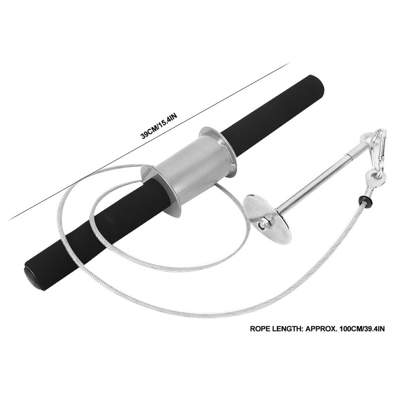 Forearm Wrist Roller Trainer Muscle Training Fitness Equipment with Foam