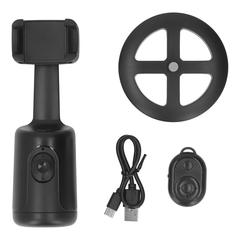 Auto Face Tracking Phone Holder 360 Degree Rotation ABS Phone