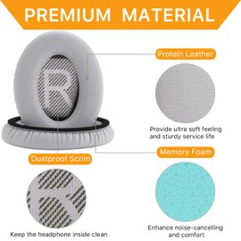 YOCOWOCO Ear Pads for Bose QC25/QC35 II/QC35/QC15/AE2 AE2i AE2w Headphones Replacement Earpads Cushions for Bose Quietcomfort 35/Quiet Comfort 25/SoundTrue and SoundLink(AroundEar)