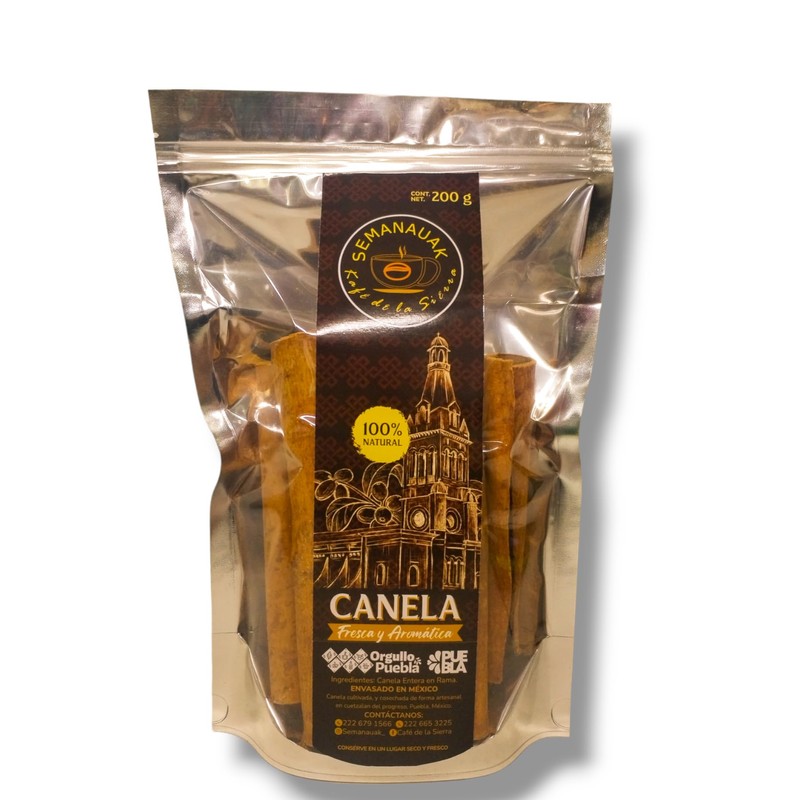 Canela ceylan entera orgánica gruesa 200 gramos