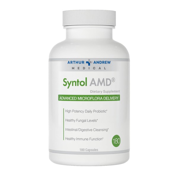 Arthur Andrew Medical, Syntol, 3-in-1 Formula with Probiotics, Prebiotic Fiber & Yeast Cleansing Multi-Enzymes, 180