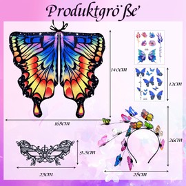 Butterfly Costume Women's Set, Butterfly Cape Women, Butterfly Costume Adults, Butterfly Costume Wings for Cosplay Party Fancy Dress Costumes
