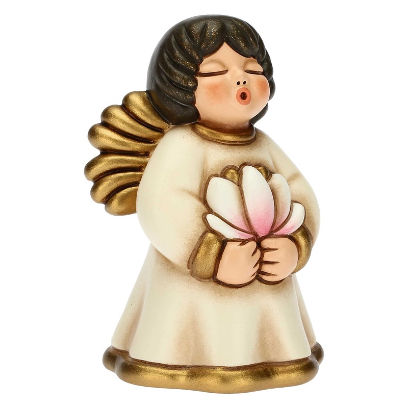 THUN - Guardian Angel with Lotus Flower - Ceramic -