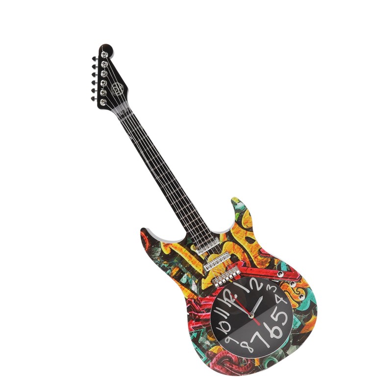 Guitar Wall Clock Simulation Time Accurate Guitar Clock Wall Decor