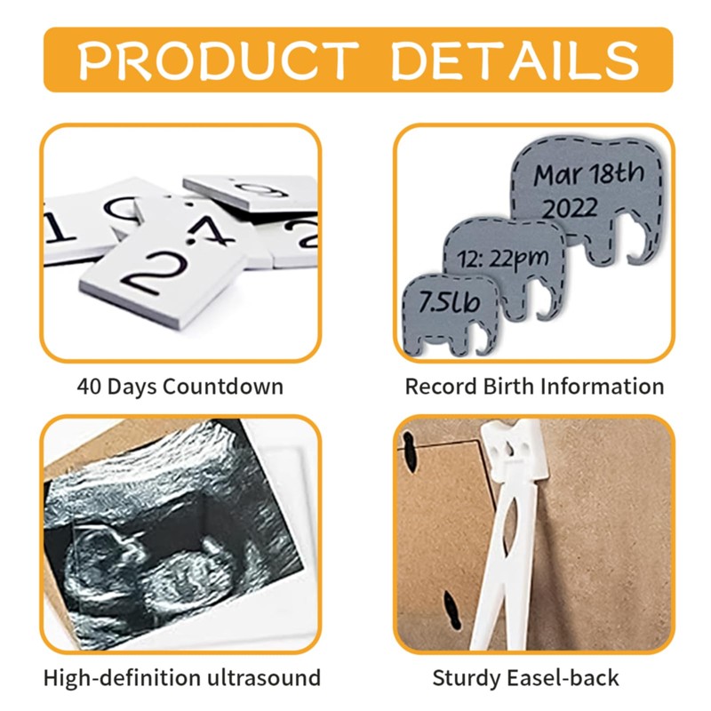 Baby Scan Photo Frames - Pregnancy Announcement Reveal Gifts, Baby