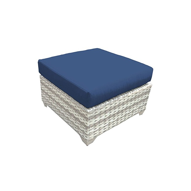 TK Classics TKC045b-O-NAVY Fairmont Ottoman, Navy