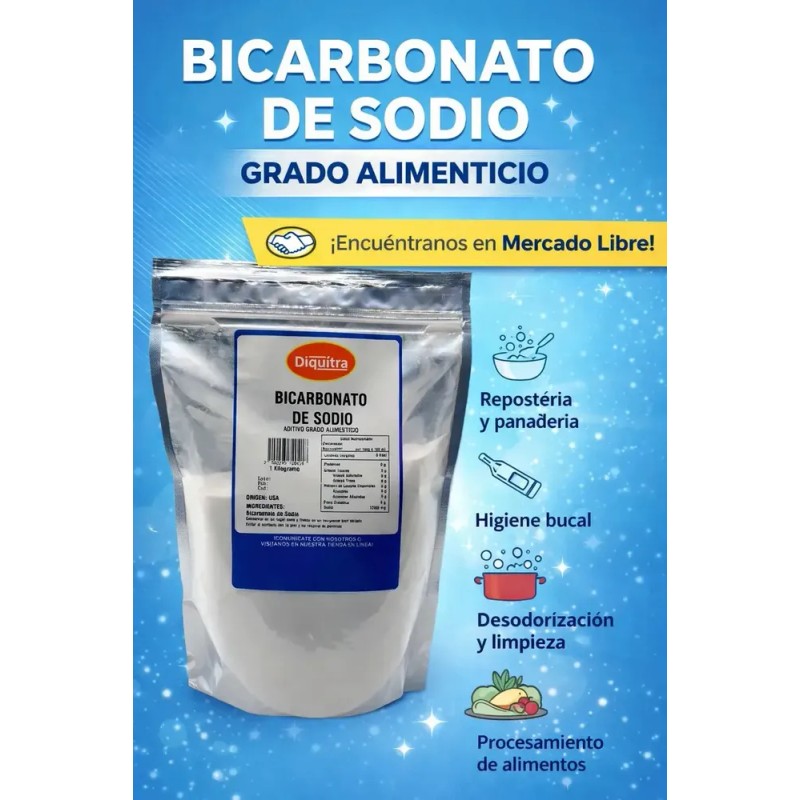Bicarbonato De Sodio Grado Alimenticio 10 Kg Alta Calidad
