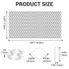 Gravel Grid 4.4x33 FT with 20Pcs Landscape Staples, 3'' Thick
