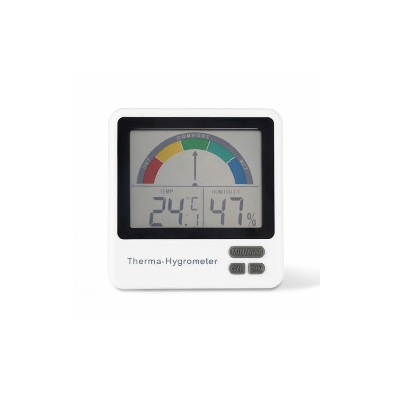 ETI Healthy living thermometer & hygrometer with comfort zone indication