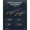 Clicktronic Casual stereo audio cable 2 x RCA Male/2x RCA
