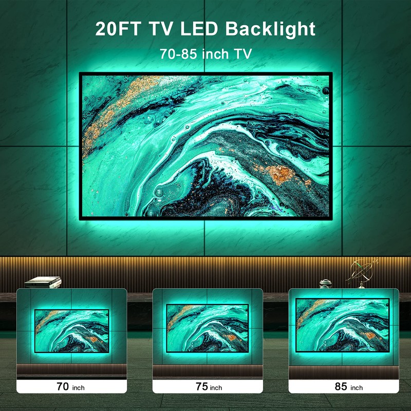 Nexillumi LED Lights for TV 75 Inch to 85 Inch