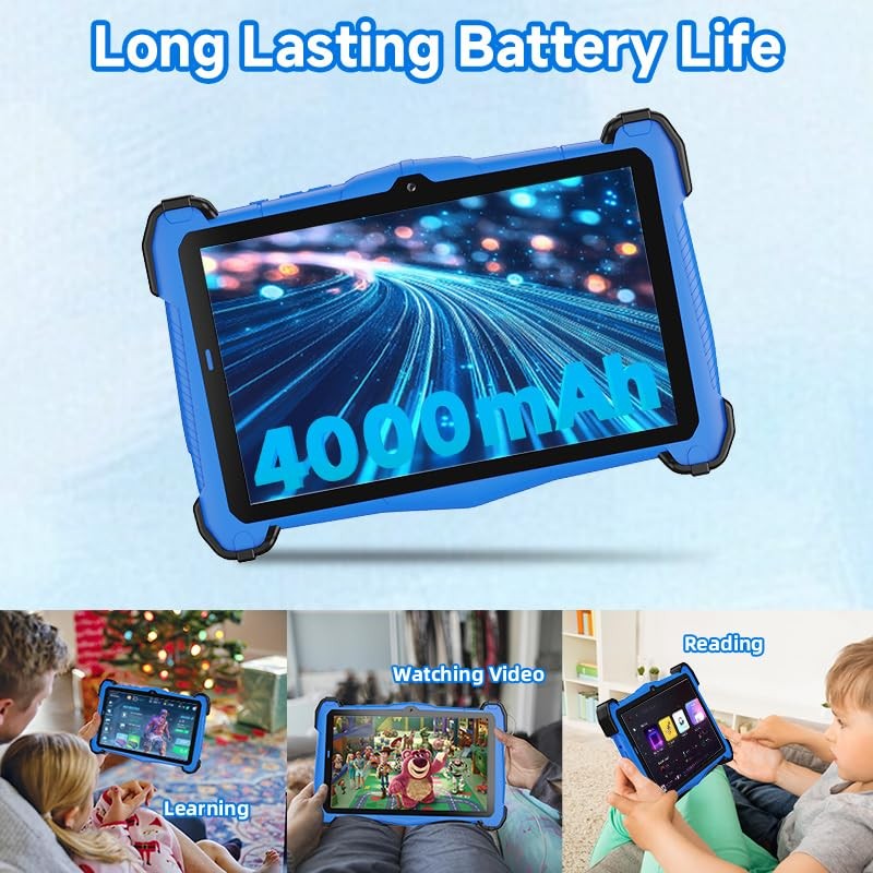 YATIOM 7 Inch Android 15 Kids Tablet, 10GB RAM 64GB