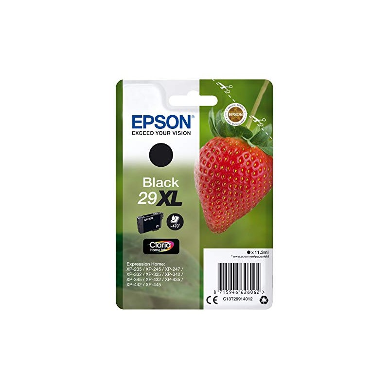 Epson 235M253 C13T29914022 Schwarz Original Tintenpatronen Pack of 1, XL