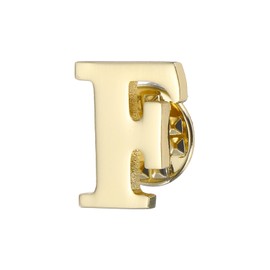 PATIKIL Letter Lapel Lepin Initial Alphabet Letter F Color Pin Women Men Shirt Dress Suit Coat Collar Gold Letter F