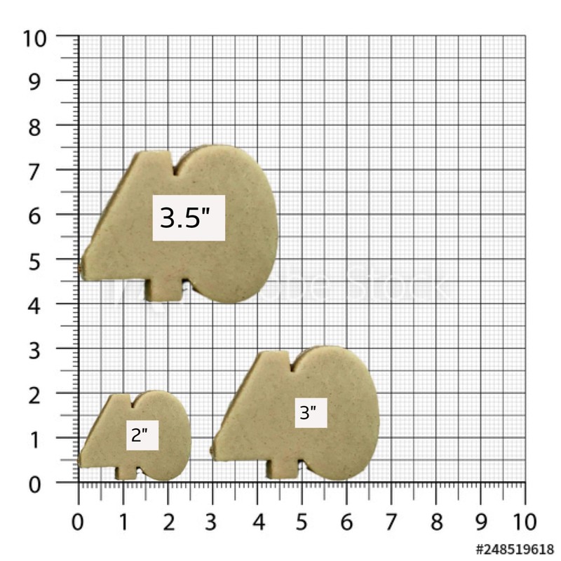 Sweet Prints Inc Number 40 Cookie Cutter - Dishwasher Safe