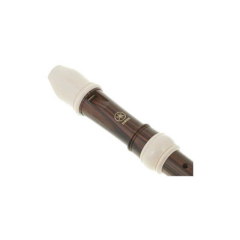 Yamaha Recorder, Soprano, German Fingering, Simulated Ebony White Trim