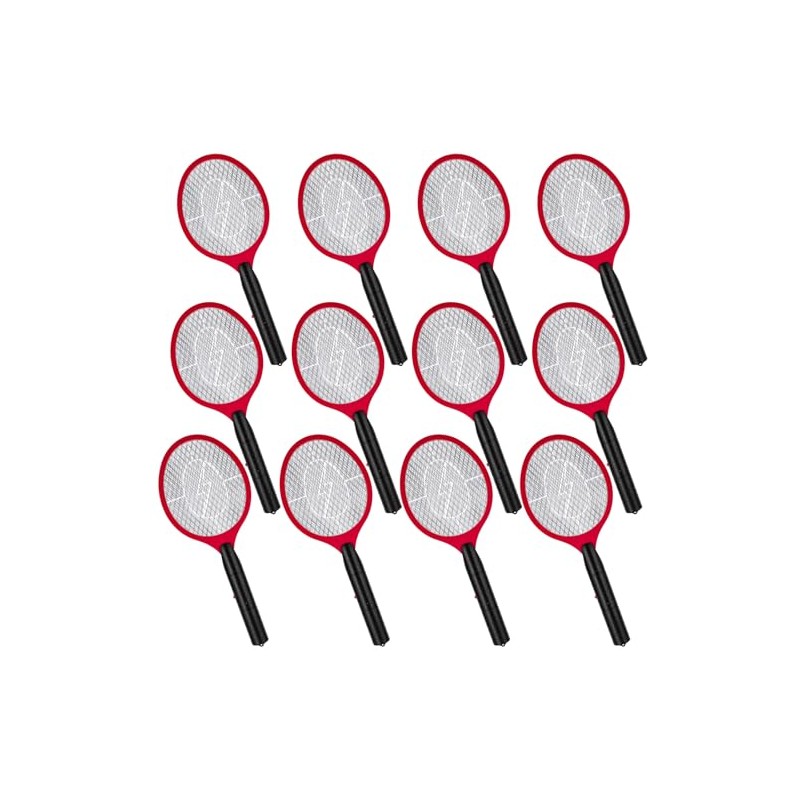 12 Pack Electric Fly Swatter Bulk Bug Zapper Rackets for