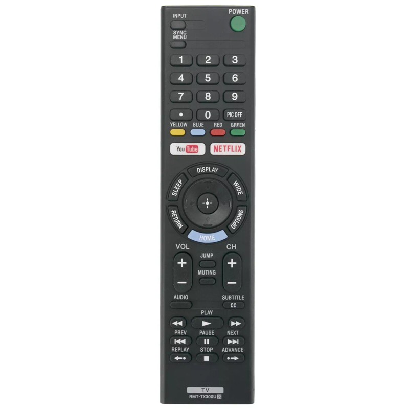 Unbranded New RMT-TX300U Replace Remote for Sony TV KD-49X720E KD-55X700E