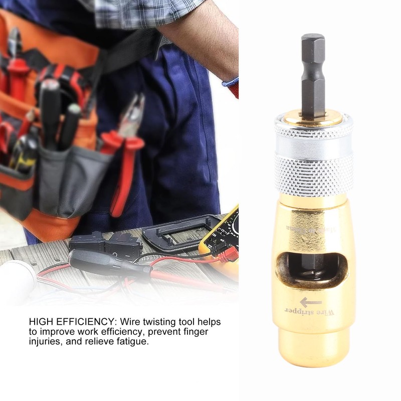 Wire Twisting Tool Stripper Twister Electrical Power Drill Terminal Stripping
