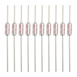Fielect 10Pcs Fast Blow Thermal Fuses 192 Degree Celsius Thermal Cutoffs Fuse Circuit Cut-Off Temperature Thermal Fuse 250V 10A