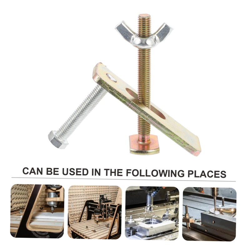 TEHAUX 2 Sets Router Clamps Hold Down Clamp Kit Engraving