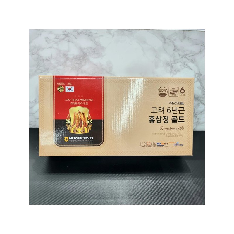 Duzon Health 고려 6년근 홍삼정 골드 240g x 4병 홍삼액기스