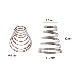 10Pcs Bike Wheel Springs,304 Stainless Steel Spring Durable Cycling Hub Universal Quick Release Bike Wheel Skewer Springs MTB Road Bike Parts
