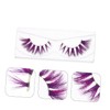 Mikinona Stunning Fake Eyelashes 3d Colorful Lashes for Weddings Parties