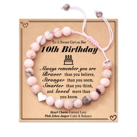 Birthday Gifts for Girls, 10 year old Girl Gifts, Sweet 10 Birthday Bracelet Gifts for Sister Niece Daughter Granddaughter