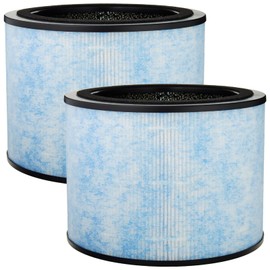 BLUTENET AP200 Replacement Filter for Instant AP200 Air Purifier, 3 IN 1, H13 True HEPA with High-Efficiency Activated Carbon and Pre-Filter, 2 Pack
