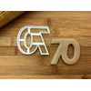 Sweet Prints Inc Number 70 Cookie Cutter - Dishwasher Safe