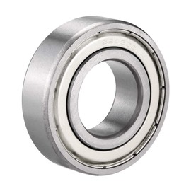 sourcing map 6205ZZ Deep Groove Ball Bearing Double Sign Chrome Steel 25 mm x 52 mm x 15 mm