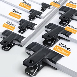 Locci Black Large Bull Clips,10 Pack Medium Binder Clips 3 Inch Drawing Board Clips,Big Clip for Food Bags,Art,Office and Home Kitchen (77 mm)